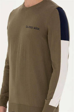 U. S. Polo Assn Мужской свитер цвета хаки - U.s. polo assn фото 13