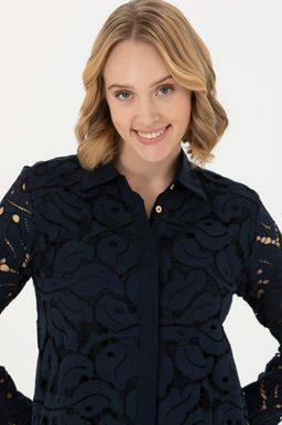 U. S. Polo Assn Женское темно-синее тканое платье - U.s. polo assn фото 16