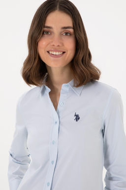 Kad_n A__k Mavi Uzun Kollu Basic G_mlek Sepette S_rpriz _ndirim - U.s. polo assn фото 2