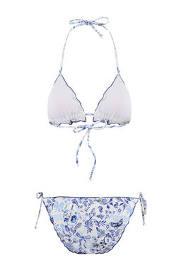 Cicek Desenli Ucgen Kapl? F?rf?rl? Dusuk Bel Regular Bikini Tak?m? TBESS26BT00038 - Trendyolmilla фото 2