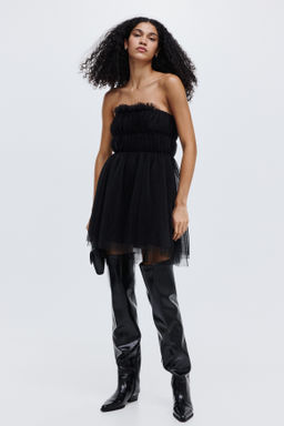 Vestido bandeau en tul - H&m фото 3