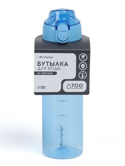 Бутылка для воды Onlytop, 700 мл, синяя