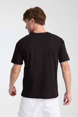 TRENDYOL MAN Mavi Oversize/Genis Kesim Nak?s Detayl? %100 Pamuk T-Shirt TMNSS25TS00199 - Trendyolmilla фото 17