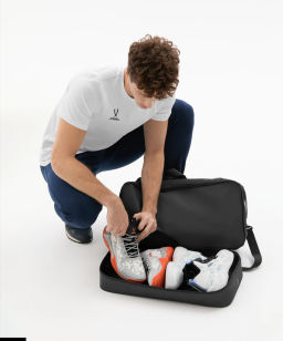 Сумка спортивная с двойным дном JOGEL Division Double Bottom Bag, черный  фото 15