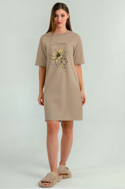 Арт. 4141 Туника женская 44-54 (6 шт) Цвет:кофейный