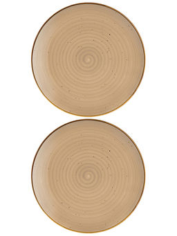 Набор тарелок десертных 2 пр. 20*20*2,5 см Кантри Крафт, бежевый - Elan gallery фото 4