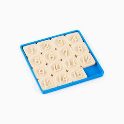 Головоломка «Пятнашки», логическая настольная игра, синие