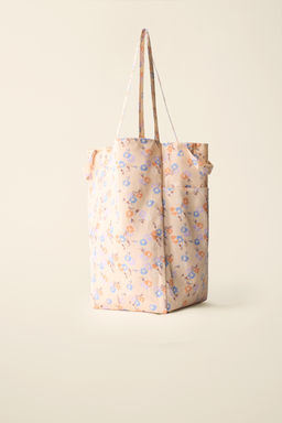 BOLSO ALGOD?N ESTAMPADO FLORES CREATED BY CARAMEL LONDON X ZARA / Multicolor  фото 5