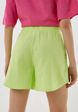 Короткие шорты из комбинированной ткани - Incity фото 10