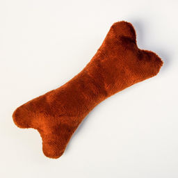 Лежанка с косточкой, 45х35х11 см, коричневая - Пушистое счастье фото 6