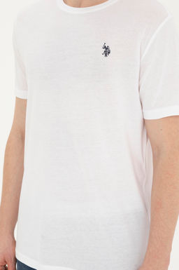 Мужская белая базовая футболка Неожиданная скидка в корзине - U.s. polo assn фото 13