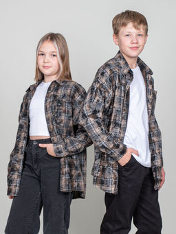 Рубашка 6510 т.синяя клетка 950 Be Friends  фото 14