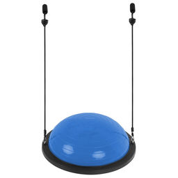 Полусфера BOSU гимнастическая ONLYTOP, 58×25 см, с насосом, синяя
