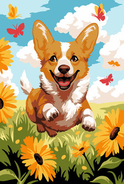 ФРЕЯ PNB/PS-280 Набор для раскрашивания по номерам 30 х 20 см Радостный Коржик