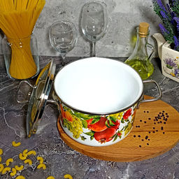 Кастрюля 4,0л Гранада/Granada белосн. 1SD205S