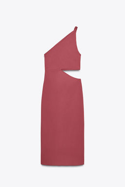 ASYMMETRIC MIDI DRESS WITH APPLIQUE - Zara фото 15