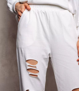 Спортивные брюки #КТ401, белый - Dommod фото 5