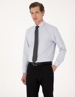 A__k Gri Regular Fit Uzun Kollu Basic G_mlek