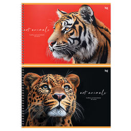 Альбом для рисования BG А4 32л. на спирали "Art animals" (АР4гр32 08632) обложка картон