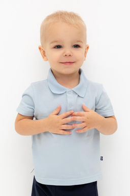 КР 302630/голубой к564 джемпер-поло д/мал яс - Crockid фото 5