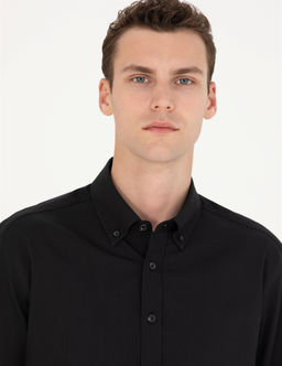 Siyah Regular Fit Uzun Kollu G_mlek - Pierre cardin фото 2