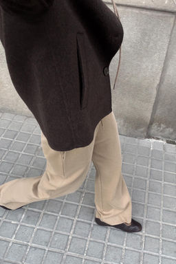 WASHED-EFFECT INTERLOCK TROUSERS - Zara фото 10