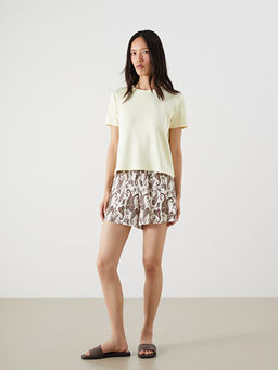 Bisiklet Yaka Kad?n Ti??rt