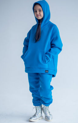 костюм утепленный футер 3хнитка с начесом, бирюза