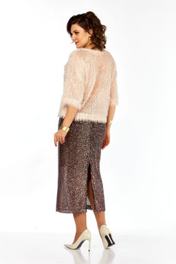 Костюм Olga Style Л413-Р персик-коричневый