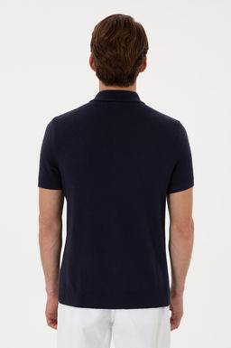 Erkek Regular Fit Lacivert D__meli Triko Ti__rt Sepette S_rpriz _ndirim - U.s. polo assn фото 5