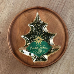 Тарелка Счастливого года, 19.5 х 16.5 см - Дорого внимание фото 3