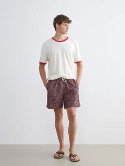 K?sa Boy Desenli Erkek Deniz ?ortu