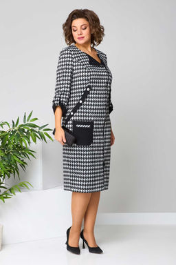 Платье Асолия 2695 чёрно-серый - NIKVA фото 5