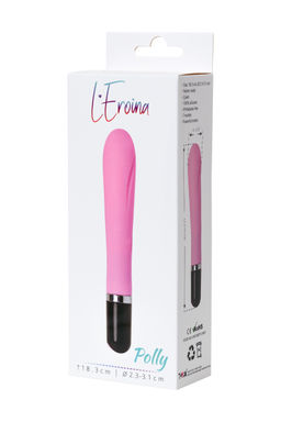 Нереалистичный вибратор LEroina Polly, силикон, розовый, 18,3 см, 3 см