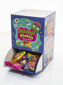 Жевательный мармелад Зомбический мармелад "ЧАСТИ ТЕЛА", 75 шт.