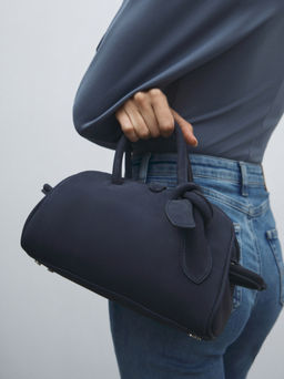 Женская сумка с ручками MAISON DAVID NATALY MINI Артикул 4638065, серовато-синий