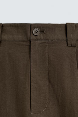 PANTAL?N WIDE FIT PLIEGUES / Marr?n chocolate - Zara фото 8