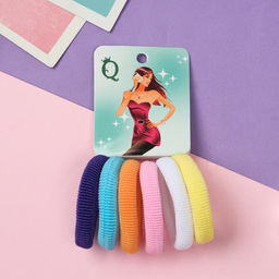 Цена за 6 шт. Резинки для волос «Анна», набор 6 шт., мечта, 4 см