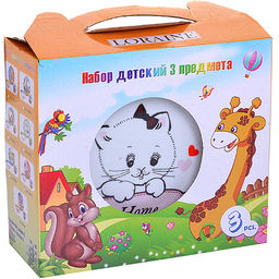 30549 Набор детский 3 пр.Котёнок LR (х12) - Mayer&boch фото 4