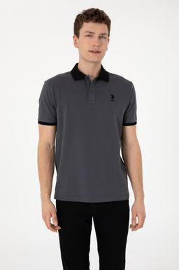Erkek Regular Fit Polo Yaka Antrasit Basic Ti__rt Sepette S_rpriz _ndirim - U.s. polo assn фото 3