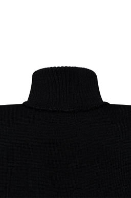 Манишка вязаная черная Ш-111 (48-54)