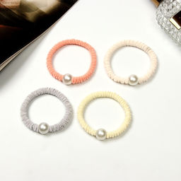 Цена за 6 шт. Резинка для волос «Альта», шарик, 6 см, МИКС