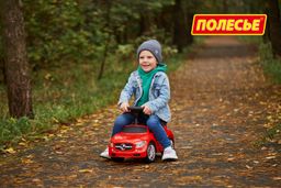 Каталка-автомобиль SuperCar №1 со звуковым сигналом (красная) - Полесье фото 12