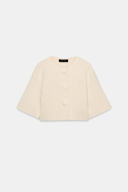 CHAQUETA CORTA PUNTO / Crudo - Zara фото 7