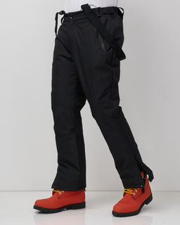 Горнолыжные мужские брюки зимние черного цвета 9800Ch - Mtforce фото 6