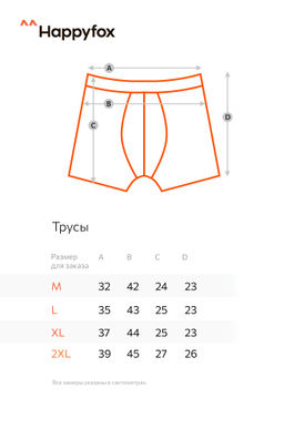 Мужские трусы-боксеры 2шт. Happyfox