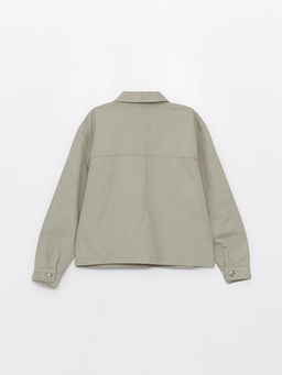 Basic Uzun Kollu K?z ?ocuk G?mlek Ceket - Waikiki фото 2