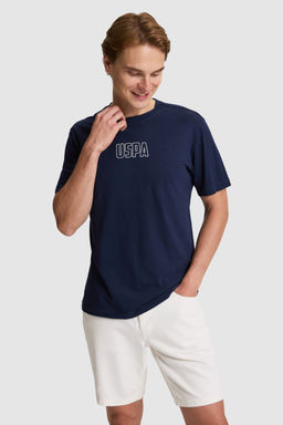 Erkek Lacivert Regular Fit Bisiklet Yaka Ti__rt