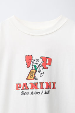 CAMISETA ESTAMPADO PANINI  / Blanco - Zara фото 7