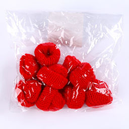 Шапка для игрушек вязаная, набор 10 шт., цвет красный - Simaland фото 4